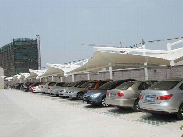 河信天玉小區車棚效果圖